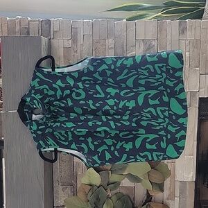 Sleeveless Blouse with Neck Tie